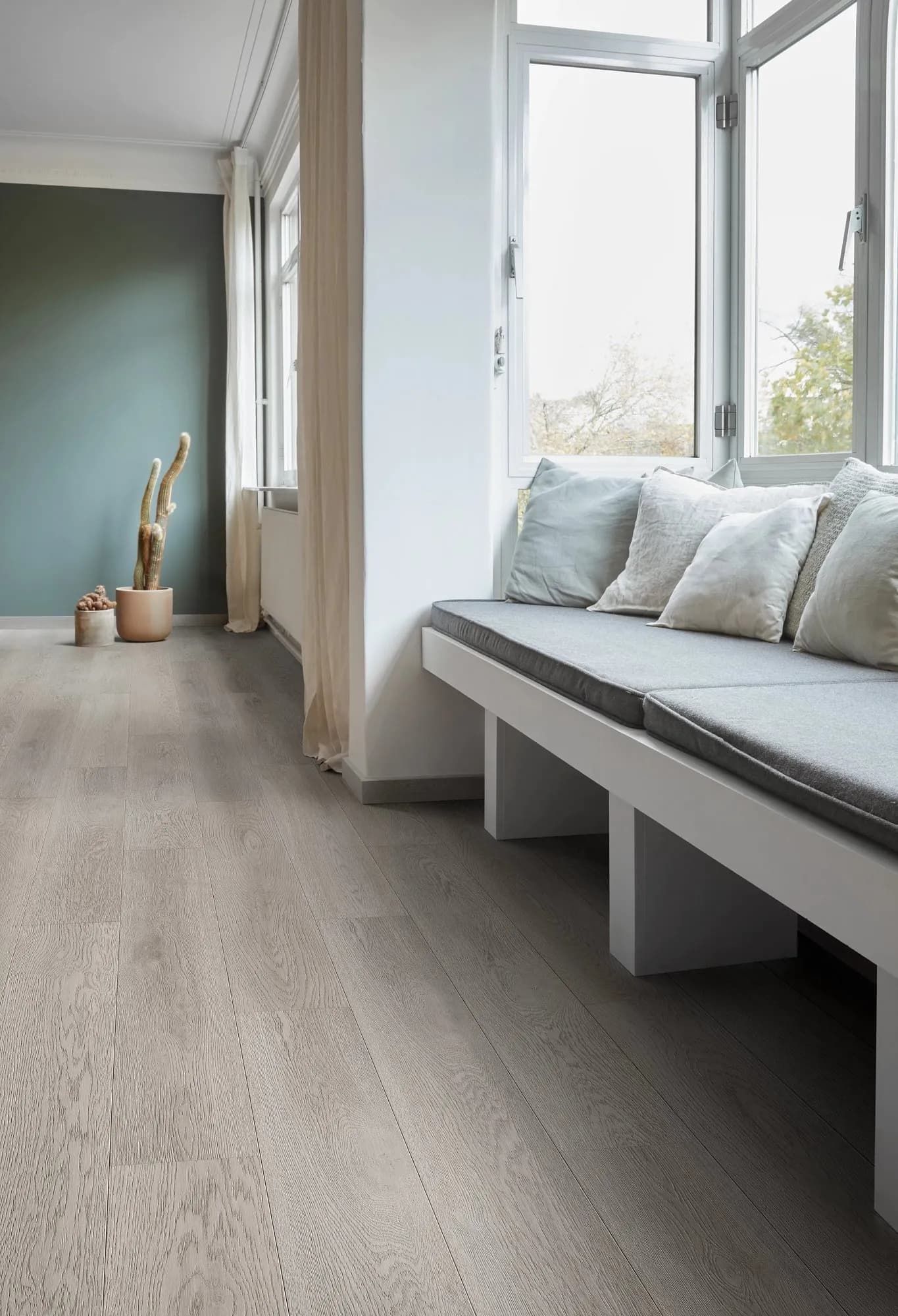 Coretec Vinylgulv Naturals Iris lagt i rom