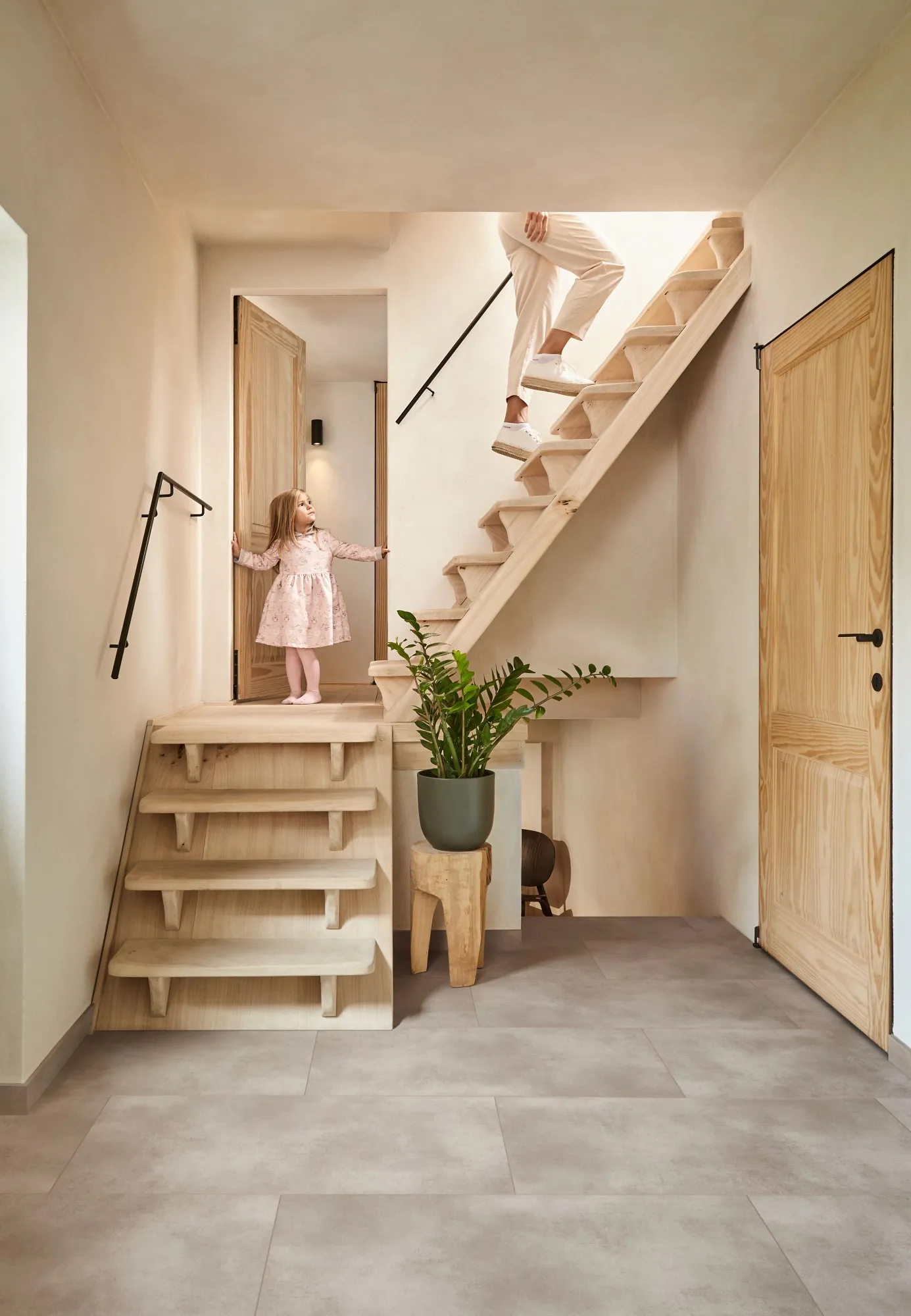 Coretec Naturals Tile Vinylgulv Everst lagt i rom