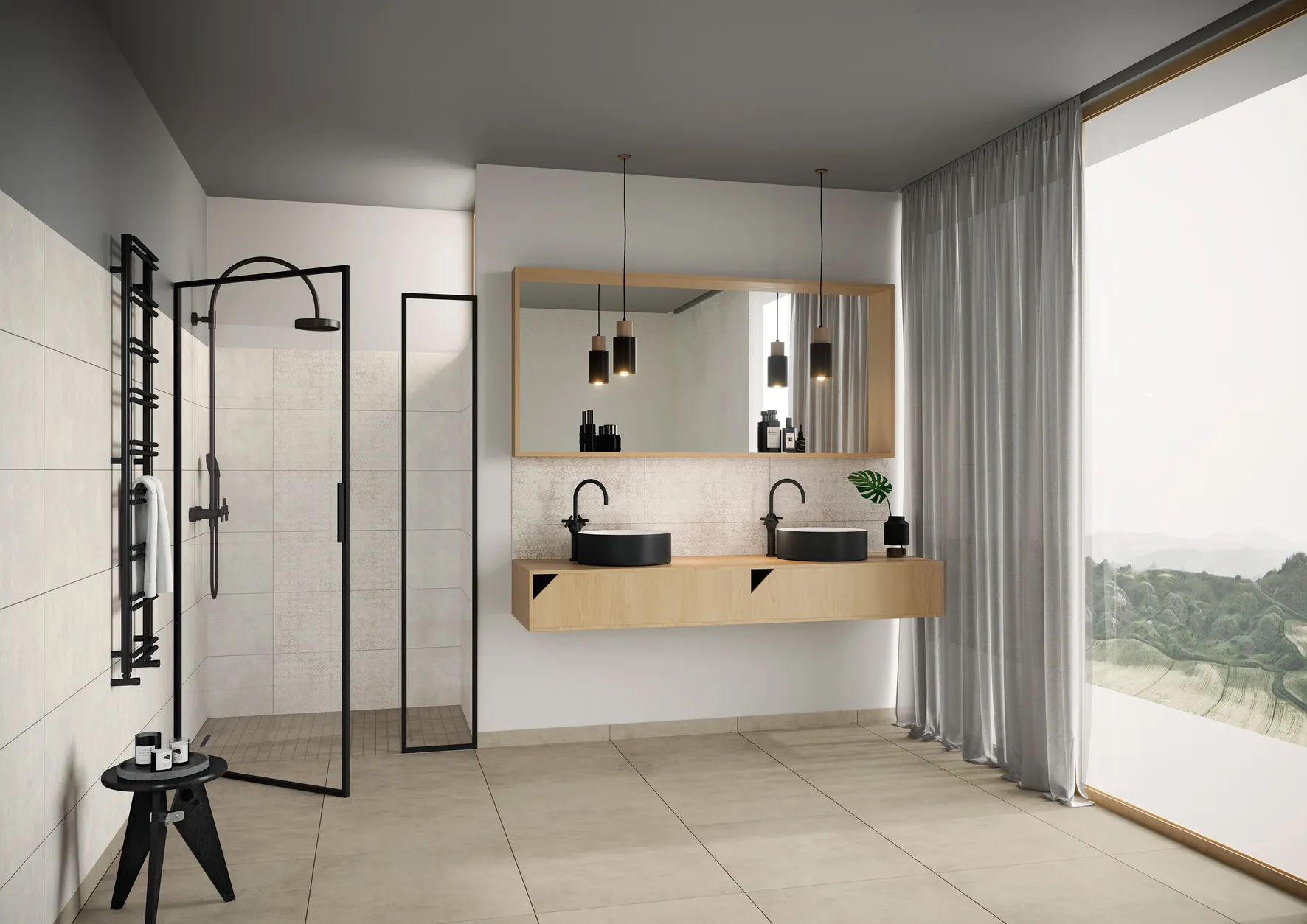 Keramisk flis Drytile Stories Sepia