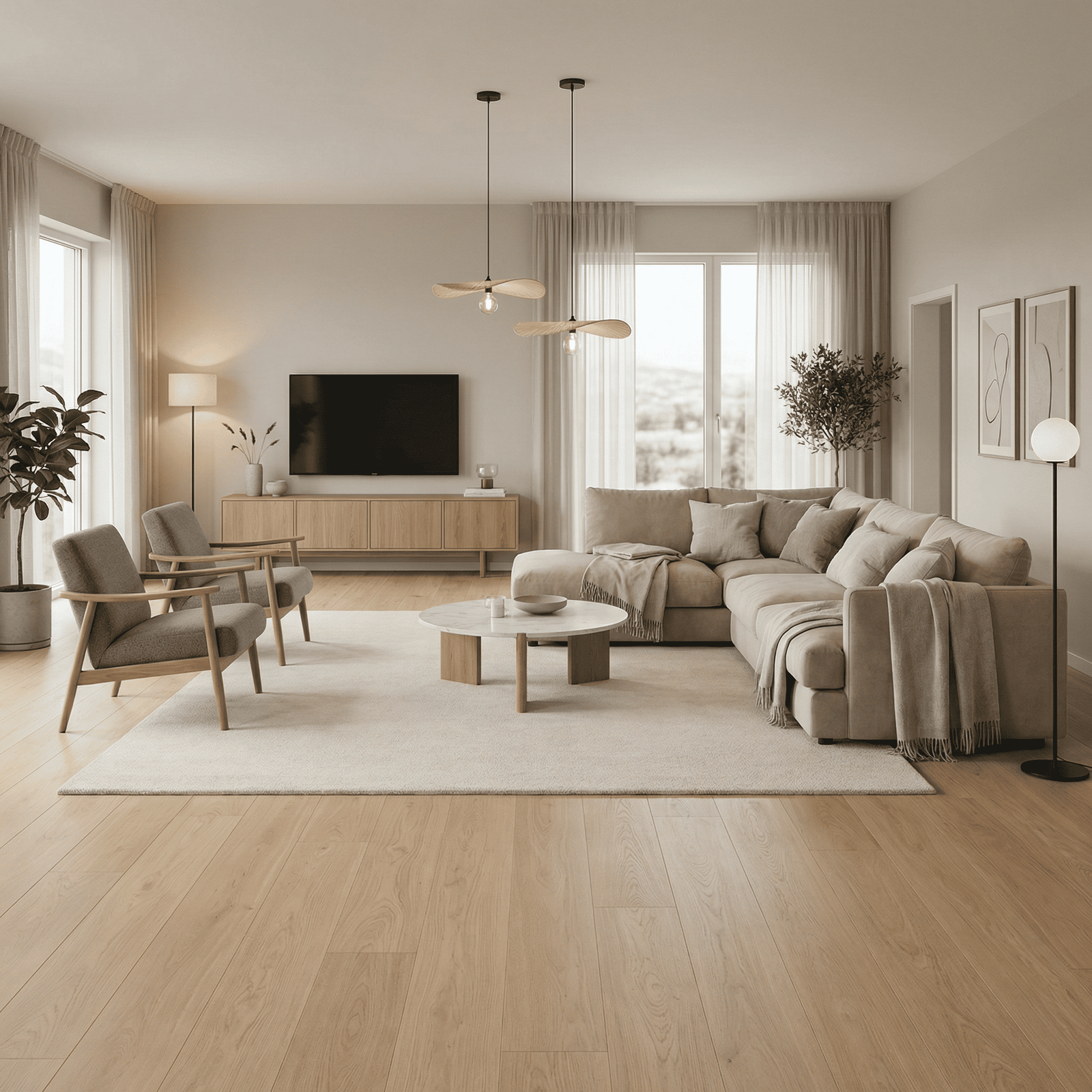 Finert Tregulv Parky Summit Oak Ivory